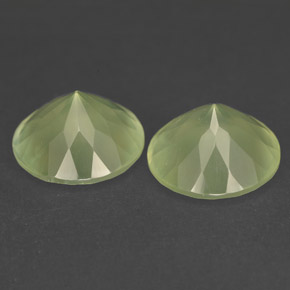 Prehnite Gemstone in 12 mm (calibrated) Size for Sale, Prehnite Stone in Green Color