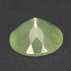 Prehnite Gemstone in 12 mm (calibrated) Size for Sale, Prehnite Stone in Green Color