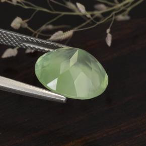 Prehnite Gemstone in 12 mm (calibrated) Size for Sale, Prehnite Stone in Green Color