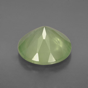 Prehnite Gemstone in 12 mm (calibrated) Size for Sale, Prehnite Stone in Green Color
