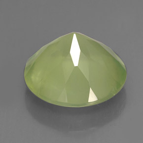Prehnite Gemstone in 12 mm (calibrated) Size for Sale, Prehnite Stone in Green Color