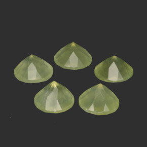 Prehnite Gemstone in 8 mm (calibrated) Size for Sale, Prehnite Stone in Green Color