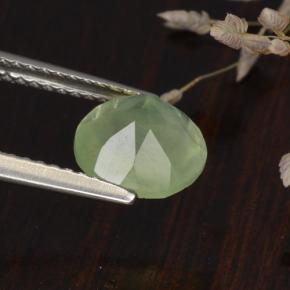 Prehnite Gemstone in 7.8 mm Size for Sale, Prehnite Stone in Green Color