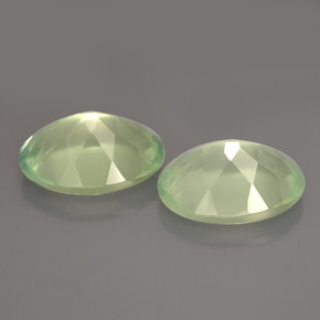 Prehnite Gemstone in 14 x 10 mm (calibrated) Size for Sale, Prehnite Stone in Green Color