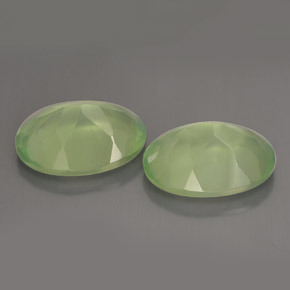 Prehnite Gemstone in 14 x 10 mm (calibrated) Size for Sale, Prehnite Stone in Green Color