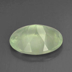 Prehnite Gemstone in 14 x 10 mm (calibrated) Size for Sale, Prehnite Stone in Green Color