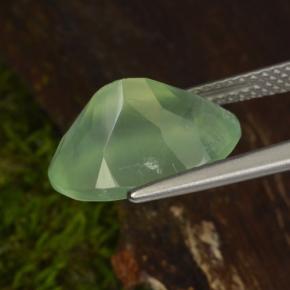 Prehnite Gemstone in 14 x 10 mm (calibrated) Size for Sale, Prehnite Stone in Green Color