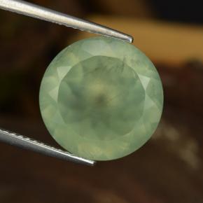 Yellow Green Prehnit Edelstein - 9ct Rund Facettenschliff (ID: 271554)