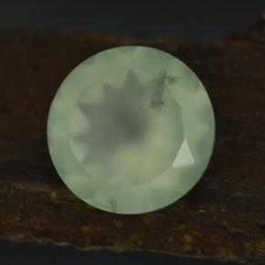 9.44 ct Green Prehnite Stone, Natural Prehnite in Round Facet Shape for Sale