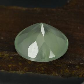 Prehnite Gemstone in 14 mm (calibrated) Size for Sale, Prehnite Stone in Very Light Green  Color