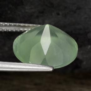 Prehnite Gemstone in 12 mm (calibrated) Size for Sale, Prehnite Stone in Green Color