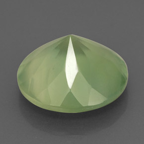 Prehnite Gemstone in 12 mm (calibrated) Size for Sale, Prehnite Stone in Green Color