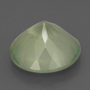 Prehnite Gemstone in 12 mm (calibrated) Size for Sale, Prehnite Stone in Green Color