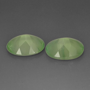 Prehnite Gemstone in 16 x 12 mm (calibrated) Size for Sale, Prehnite Stone in Lime Green Color