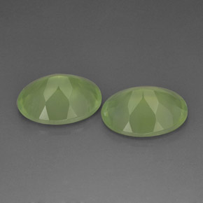 Prehnite Gemstone in 16 x 12 mm (calibrated) Size for Sale, Prehnite Stone in Lime Green Color