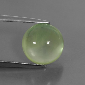 Prehnite Gemstone in 10 mm (calibrated) Size for Sale, Prehnite Stone in Lime Green Color