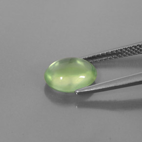 Prehnite Gemstone in 9.2 x 7.4 mm Size for Sale, Prehnite Stone in Green Color