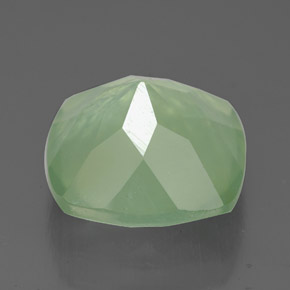 Prehnite Gemstone in 12 x 12 mm Size for Sale, Prehnite Stone in Green Color