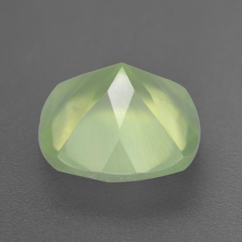 Prehnite Gemstone in 11.9 x 11.8 mm Size for Sale, Prehnite Stone in Medium Green Color