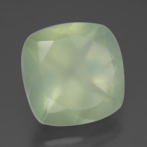 6.90 ct Green Prehnite Stone, Natural Prehnite in Cushion-Cut Shape for Sale