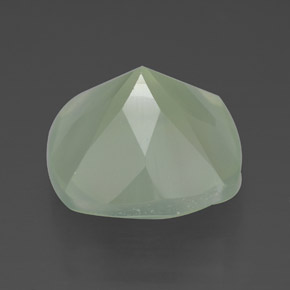 Prehnite Gemstone in 12 x 11.9 mm Size for Sale, Prehnite Stone in Green Color