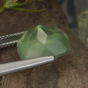 Prehnite Gemstone in 11.9 x 11.9 mm Size for Sale, Prehnite Stone in Green Color