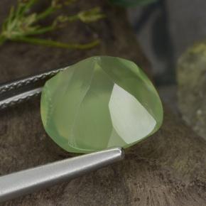 Prehnite Gemstone in 11.9 x 11.8 mm Size for Sale, Prehnite Stone in Green Color