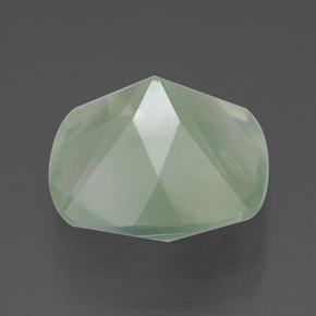 Prehnite Gemstone in 12.2 x 12 mm Size for Sale, Prehnite Stone in Green Color