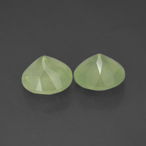 Prehnite Gemstone in 8 mm (calibrated) Size for Sale, Prehnite Stone in Green Color
