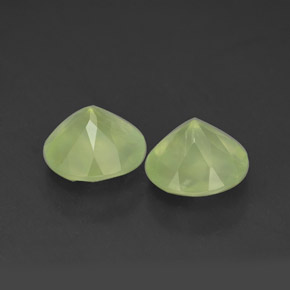 Prehnite Gemstones in 8 mm (calibrated) Size for Sale, Prehnite Stones in Lime Green  Color