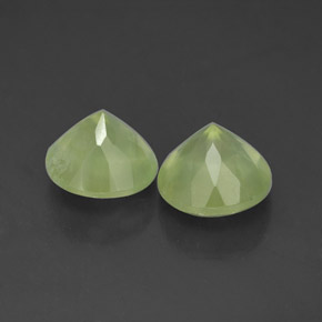 Prehnite Gemstone in 8 mm (calibrated) Size for Sale, Prehnite Stone in Green Color