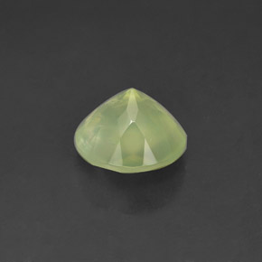 Prehnite Gemstone in 7.9 mm Size for Sale, Prehnite Stone in Green Color