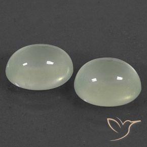 5.18 ct Oval Prehnite, 9.4 x 7.3 mm From South Africa, Photo A