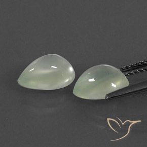 Prehnite Gemstones in 9 x 7 mm (calibrated) Size for Sale, Prehnite Stones in Yellow Green  Color