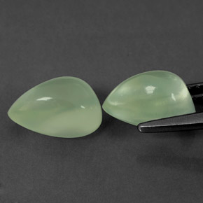 Prehnite Gemstone in 9 x 6 mm (calibrated) Size for Sale, Prehnite Stone in Green Color