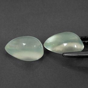 Prehnite Gemstone in 9 x 6 mm (calibrated) Size for Sale, Prehnite Stone in Green Color