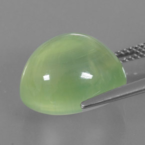 Prehnite Gemstone in 14 x 12 mm (calibrated) Size for Sale, Prehnite Stone in Green Color
