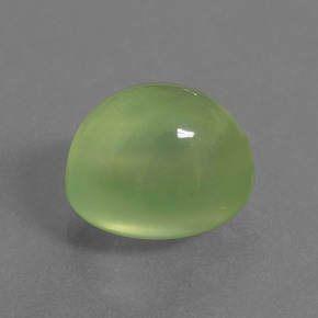 4.27 ct Green Prehnite Stone, Natural Prehnite in Oval Cabochon Shape for Sale