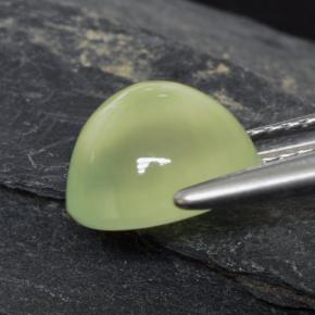 Prehnite Gemstone in 9 x 7.3 mm Size for Sale, Prehnite Stone in Lime Green  Color