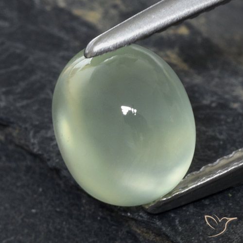2.61ct Natural Light Green  Prehnite, Oval, Transparent