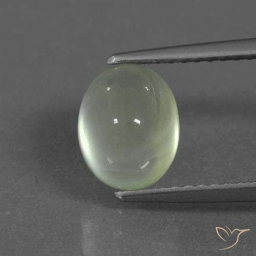 2.23ct Natural Light Green  Prehnite, Oval, Transparent/Translucent