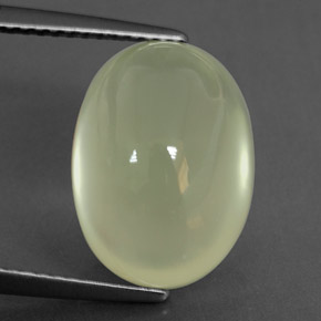 10.03 ct Green Prehnite Stone, Natural Prehnite in Oval Cabochon Shape for Sale