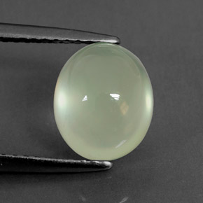 3.10 ct Green Prehnite Stone, Natural Prehnite in Oval Cabochon Shape for Sale