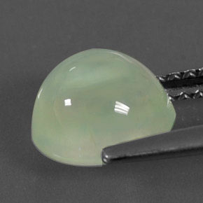 Prehnite Gemstone in 7.9 x 6.9 mm Size for Sale, Prehnite Stone in Green Color