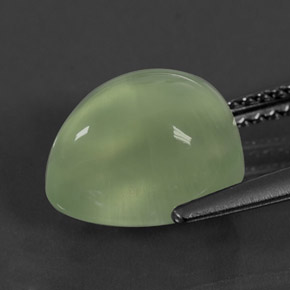 Prehnite Gemstone in 10.6 x 8.1 mm Size for Sale, Prehnite Stone in Green Color