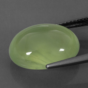 Prehnite Gemstone in 16 x 12 mm (calibrated) Size for Sale, Prehnite Stone in Green Color