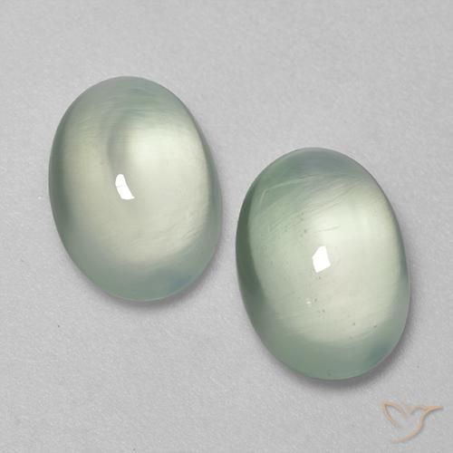 5.47ctw Natural Very Light Green Prehnite, Oval, Transparent