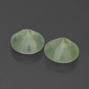 Prehnite Gemstone in 8 mm (calibrated) Size for Sale, Prehnite Stone in Green Color