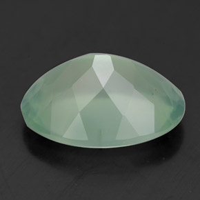 Prehnite Gemstone in 14 x 10 mm (calibrated) Size for Sale, Prehnite Stone in Green Color
