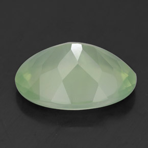 Prehnite Gemstone in 14 x 10 mm (calibrated) Size for Sale, Prehnite Stone in Green Color